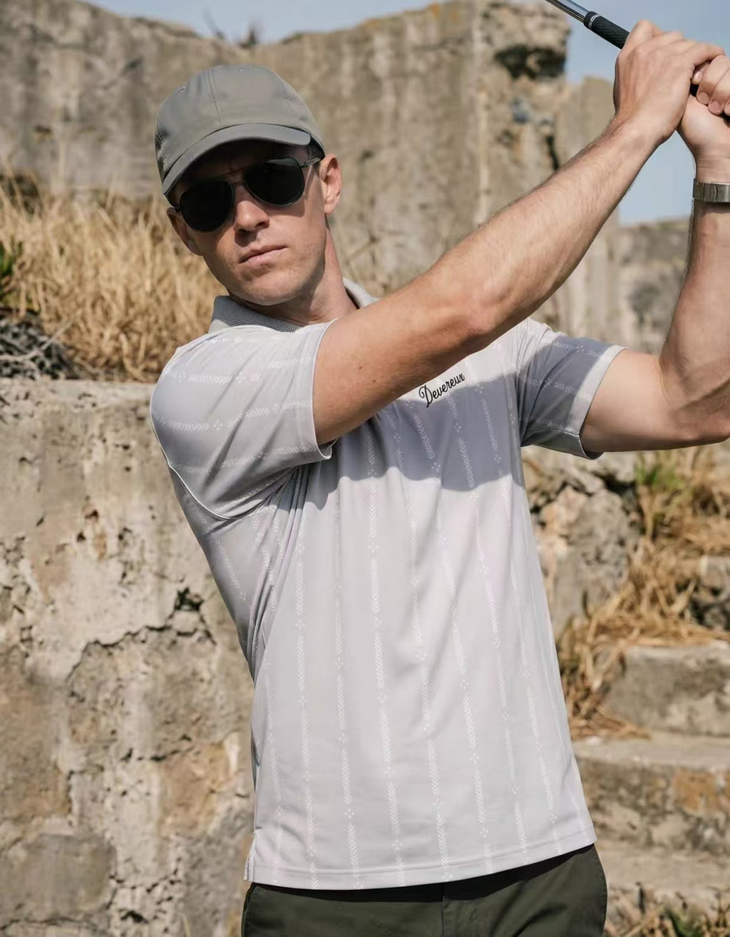 Devereux men’s golf swing model view
