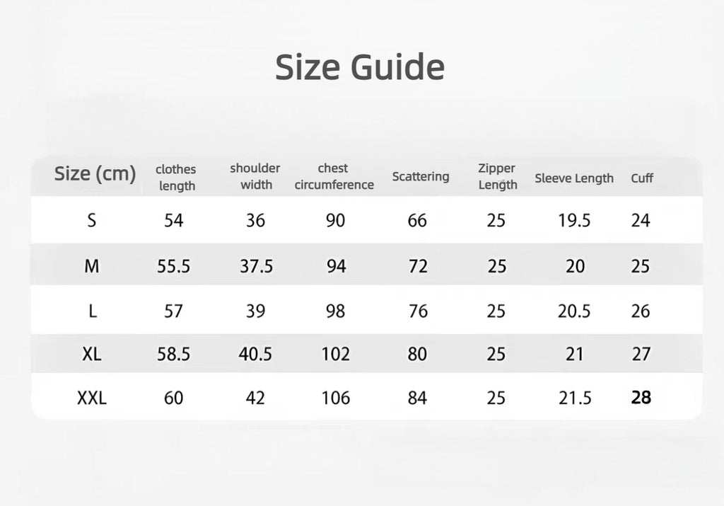 Women’s Summer Quick-Dry Short Sleeve Golf Shirt size chart