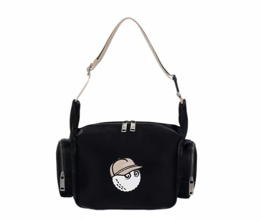 Malbon Golf Small Casual Portable Shoulder Bag in Beige or Black