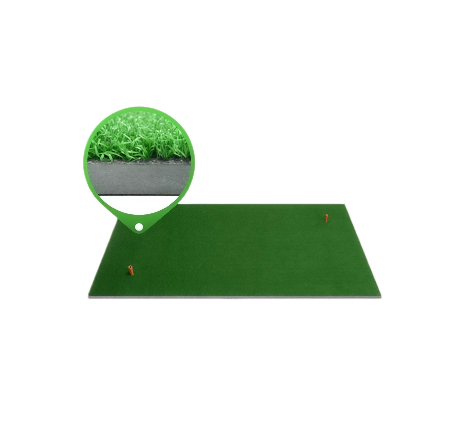 PGM DJD002 driving range mat detail of corner rubber tee insertion point