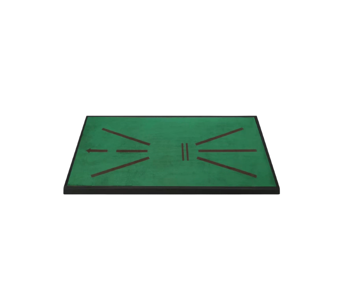 PGM DJD025 golf trajectory hitting mat hero shot with directional velvet surface