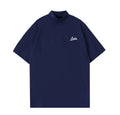 Forden Navy cooling mock-neck golf top front view