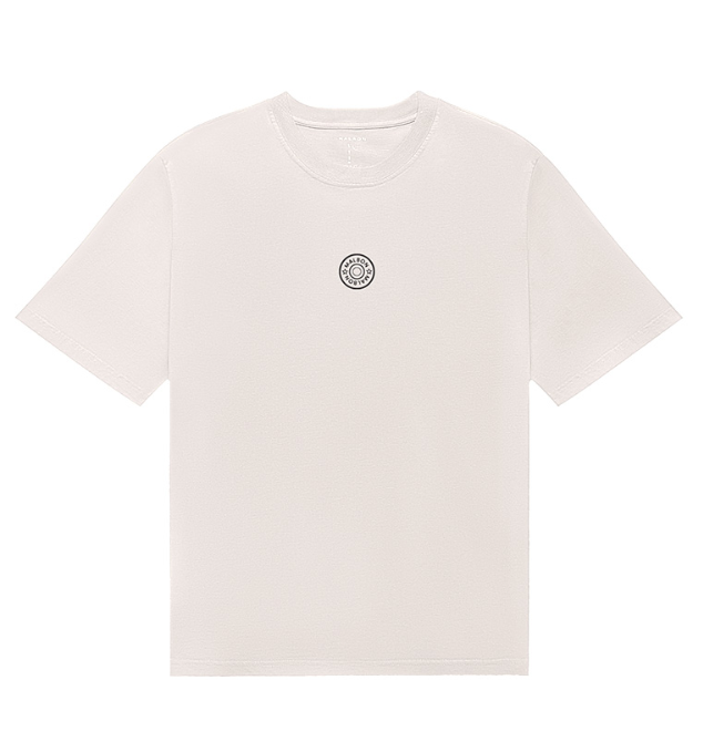 Malbon Bermuda Graphic Performance Golf T-Shirt Light Grey front view