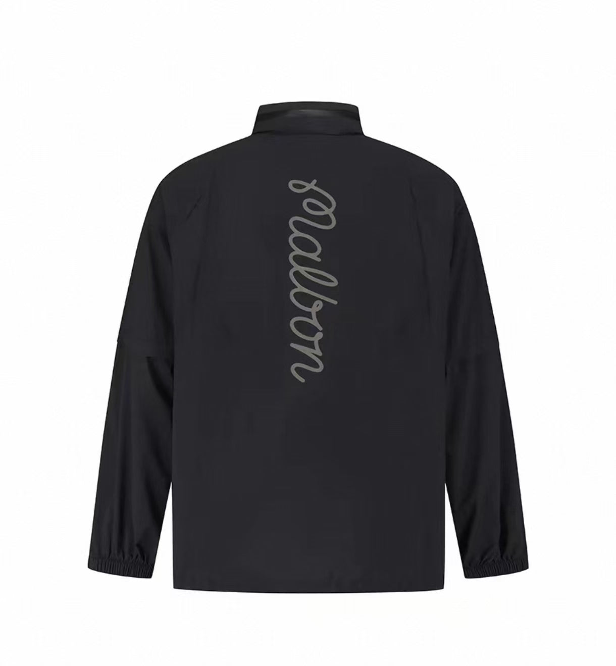 Malbon Studio Seoul Rain Jacket Black golf rain jacket front view