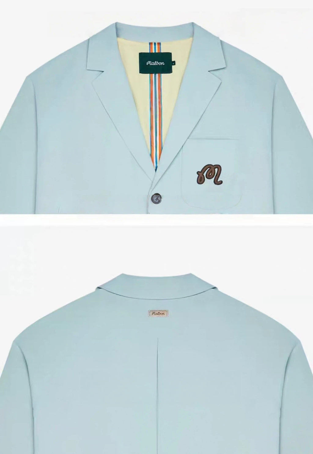 Malbon Belmonte Jacket Mint Green golf jacket front view