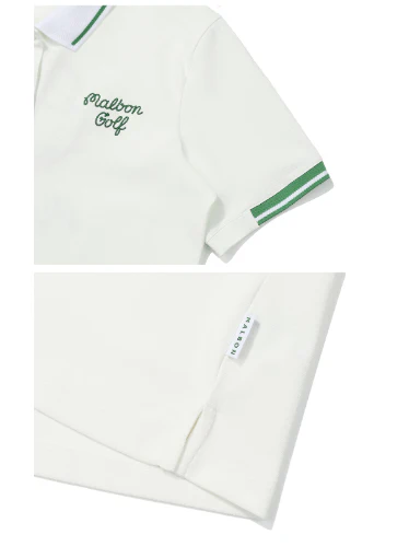 Malbon women's quick-dry breathable golf polo in White - image 4