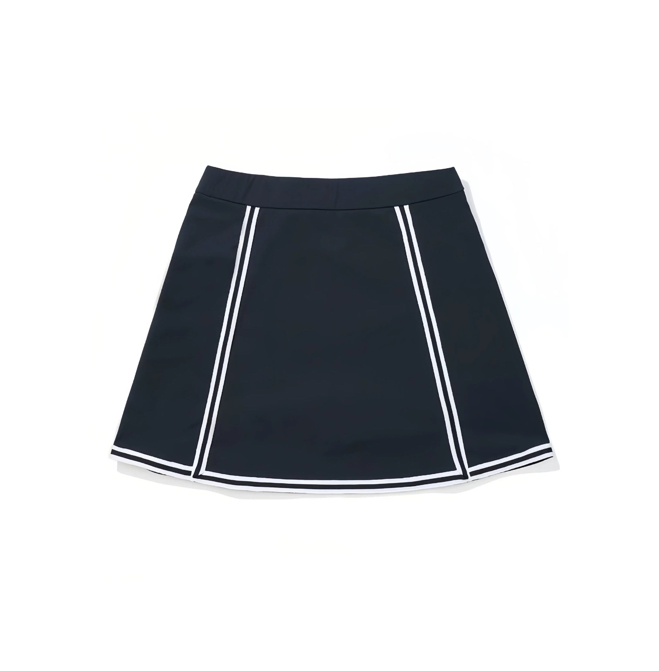 Malbon women's golf skort with built-in shorts — close-up detail