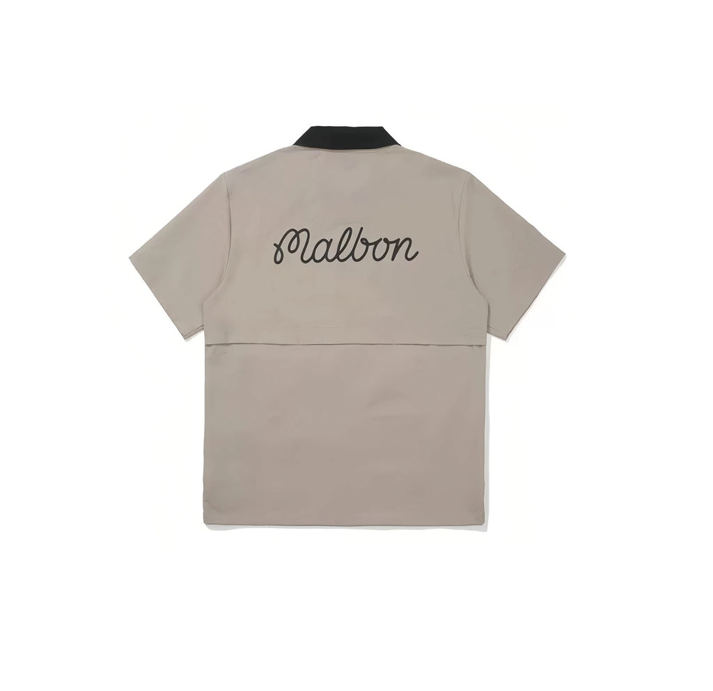 Malbon men quick-dry golf polo front view