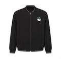 Malbon men Black colour-block golf jacket front view