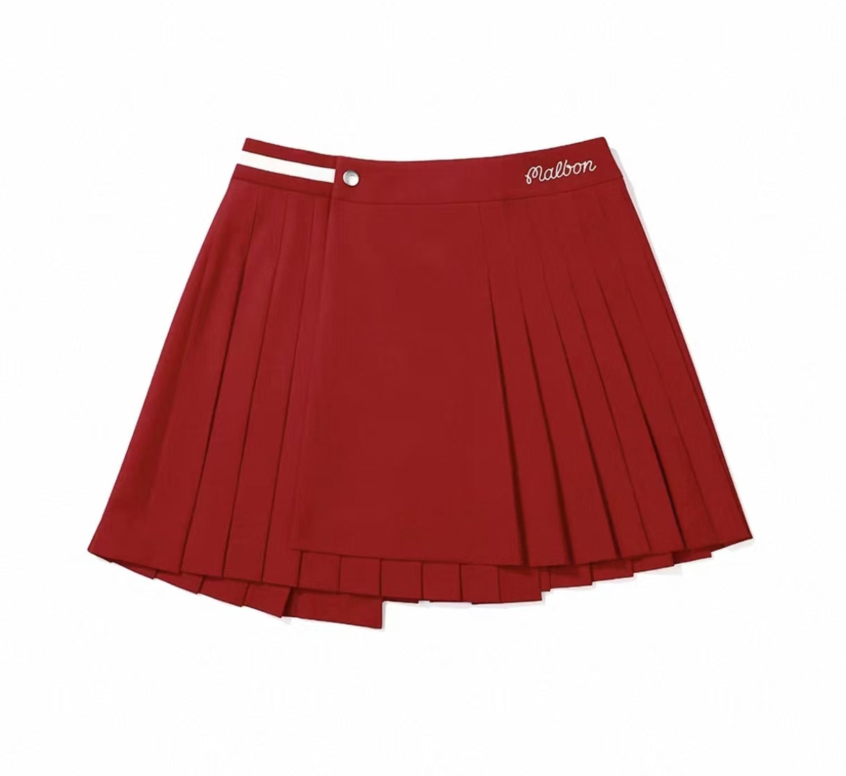Malbon Women's Breathable Pleated Golf Skort pleated golf skort model-wearing view