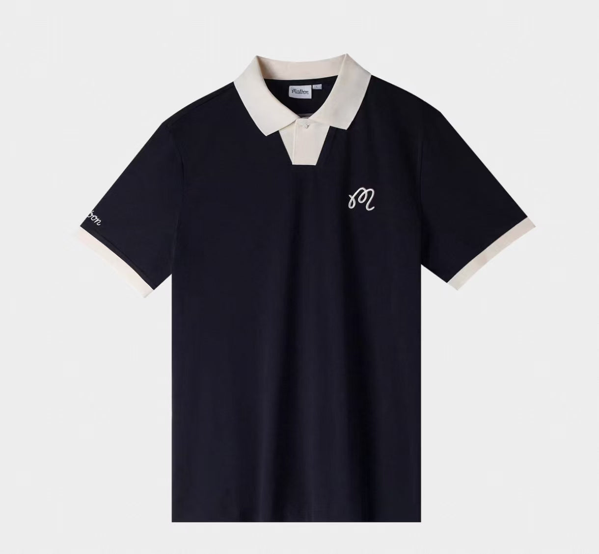 Malbon Golf Men’s Breathable Pique Casual Polo Shirt