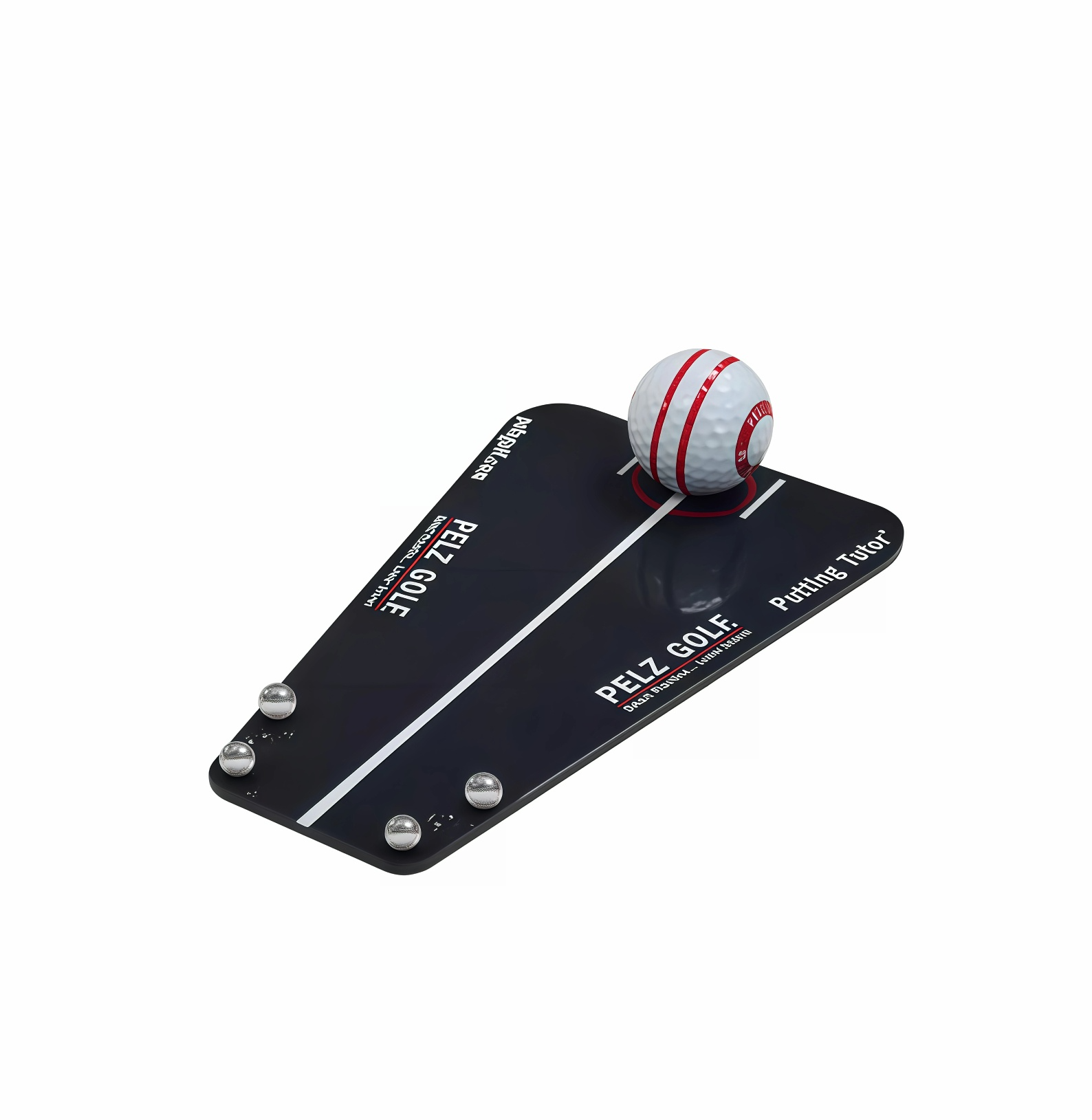 Golf putting trainer V-track simulator path teaching device hero shot