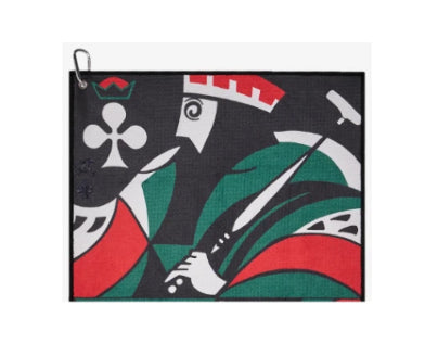 Malbon Kingston Golf Towel — close-up of microfiber pile