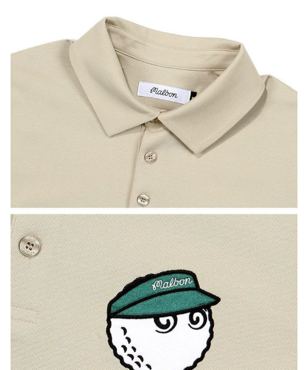 Malbon Golf Men’s Breathable Quick-Dry Polo Shirt
