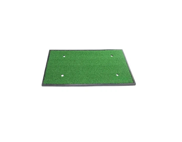 Golf swing practice mat 4-hole turf hero shot with four pre-positioned tee holes