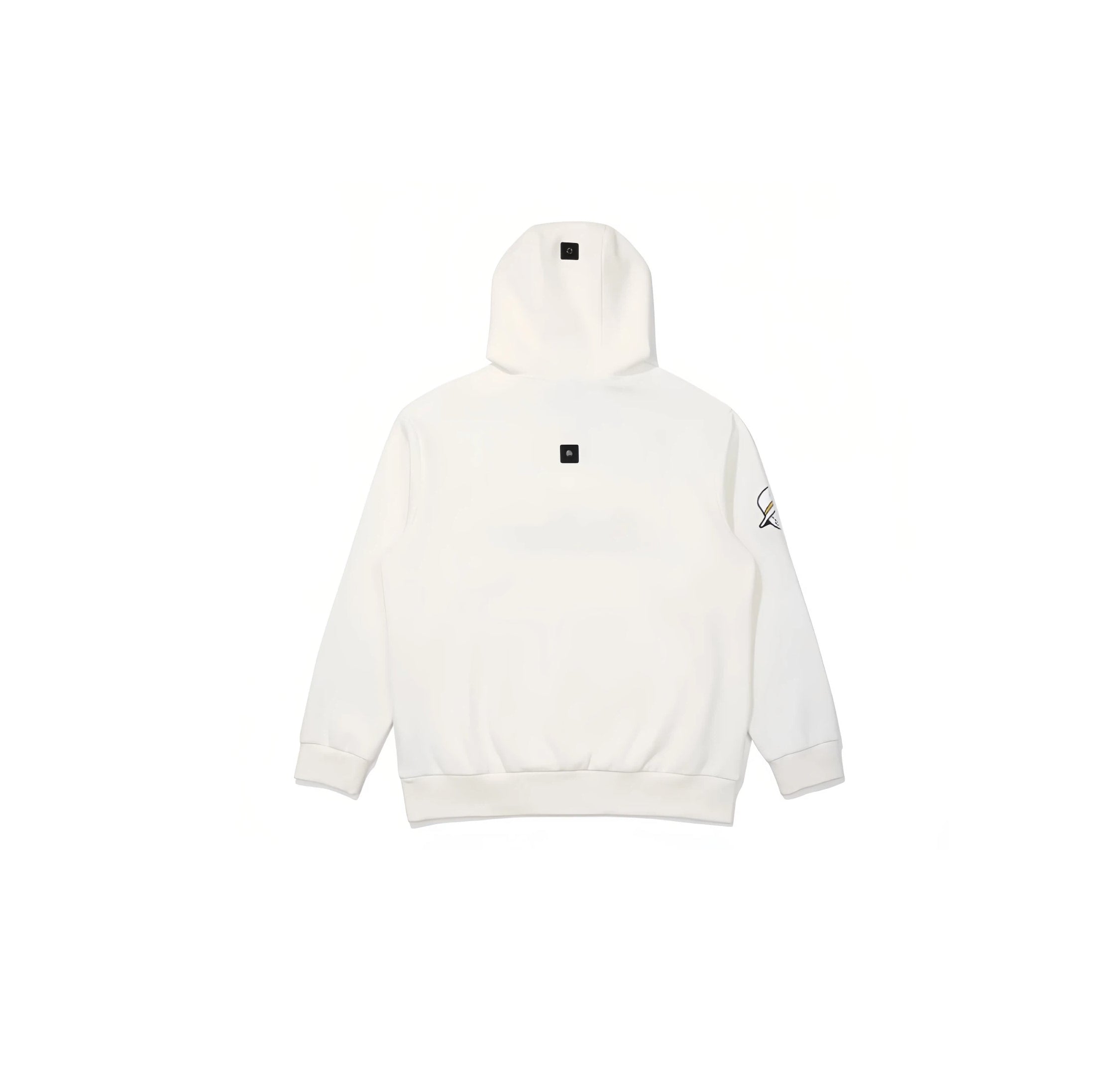 Malbon men golf hoodie side profile half zip silhouette