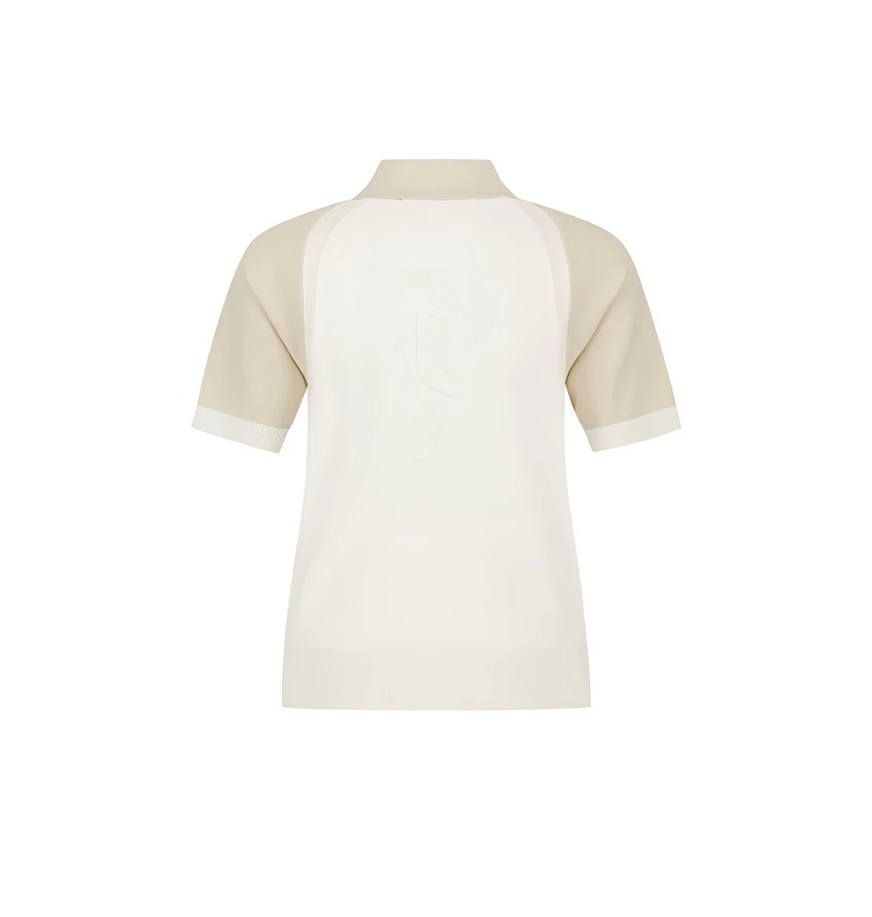 Malbon women colourblock knit golf polo fabric texture and stitching detail