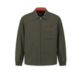 Malbon men Army green full-zip polo golf jacket front view