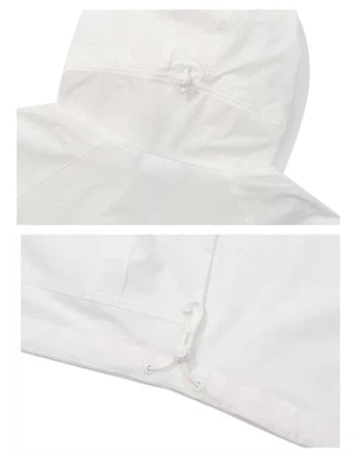 Malbon women windbreaker cuff and sleeve attachment close-up