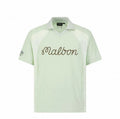 Malbon women's lightweight colour-block golf polo in Mint Green - image 1