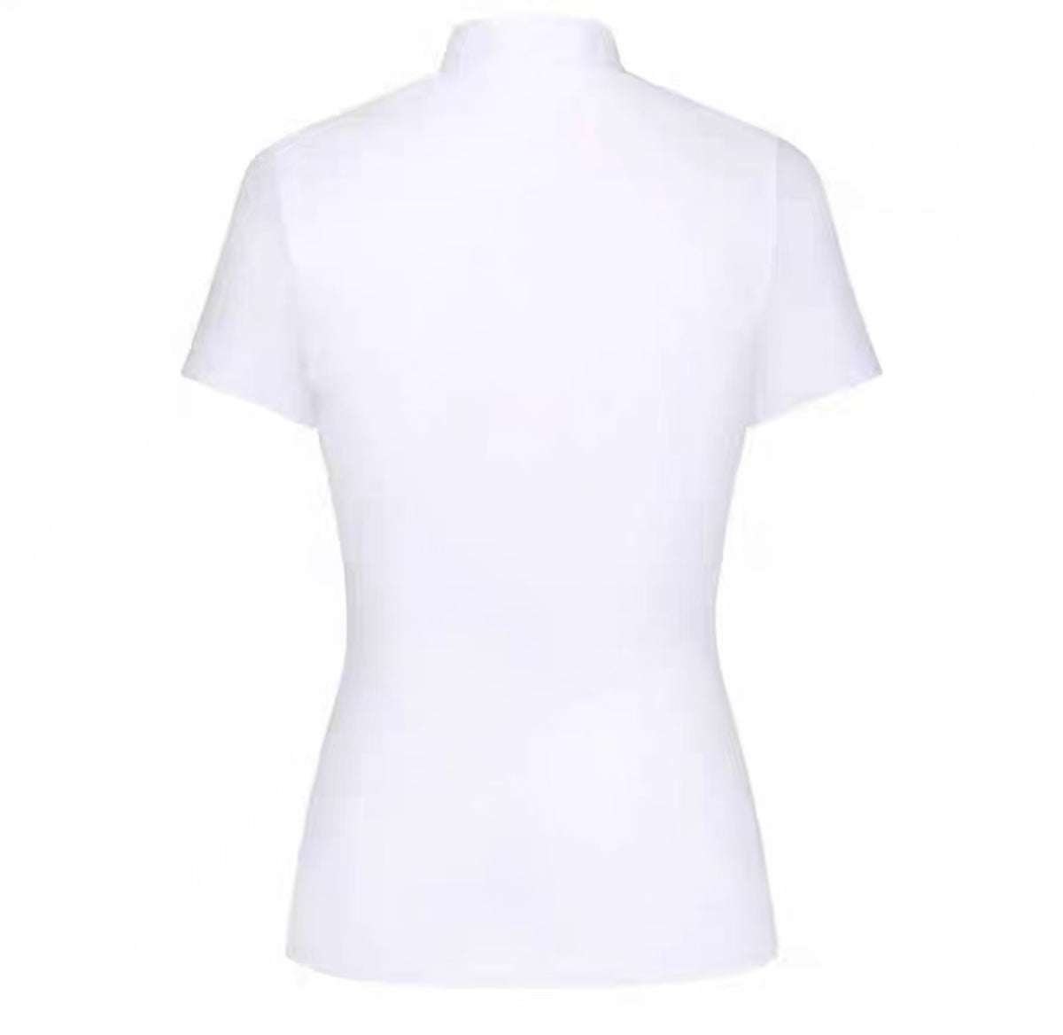 Women’s Summer Breathable Quick-Dry Versatile Golf Shirt in White - product view