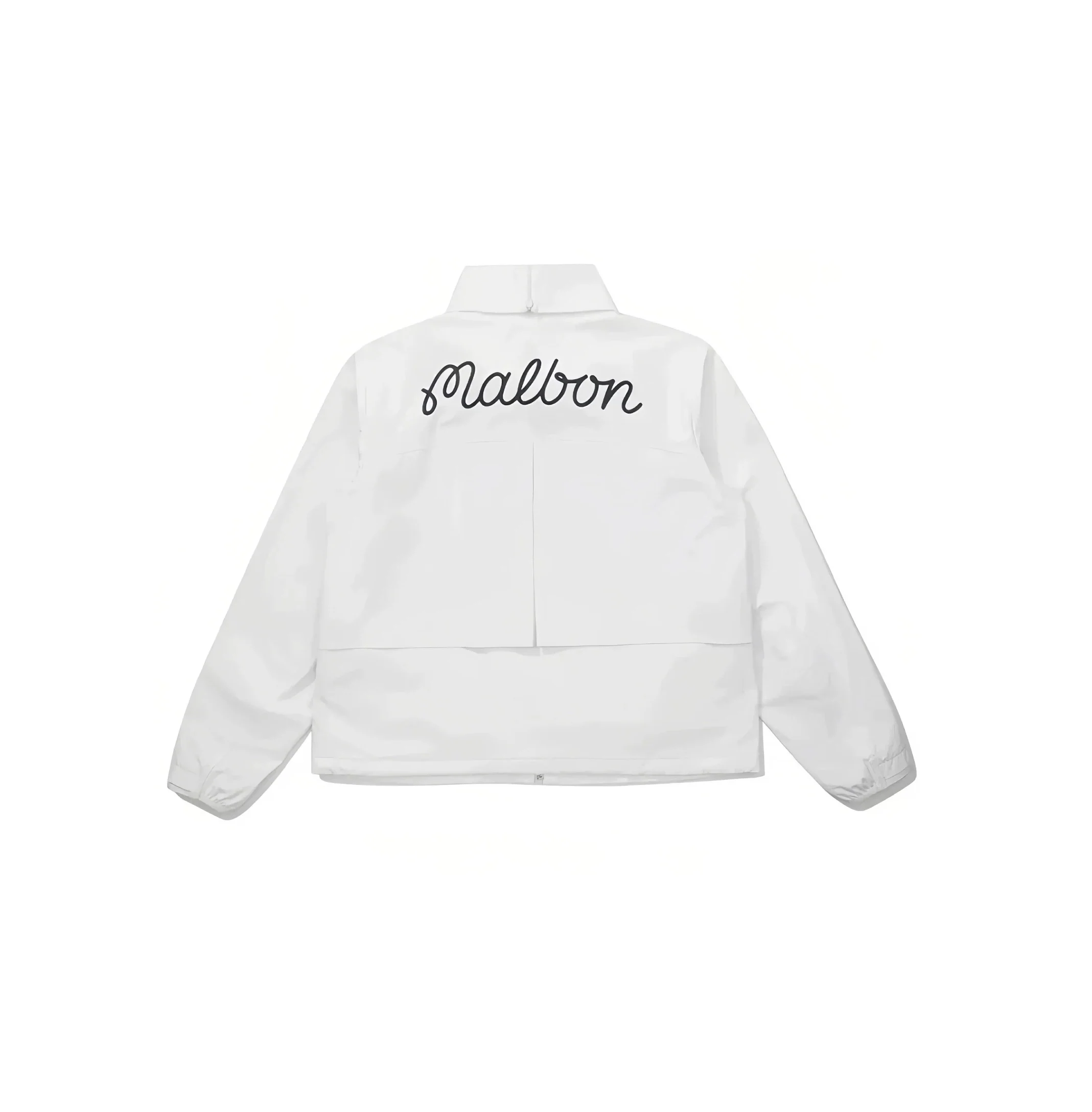 Malbon Women Golf Windbreaker Jacket Zip Hooded 2026 White back view