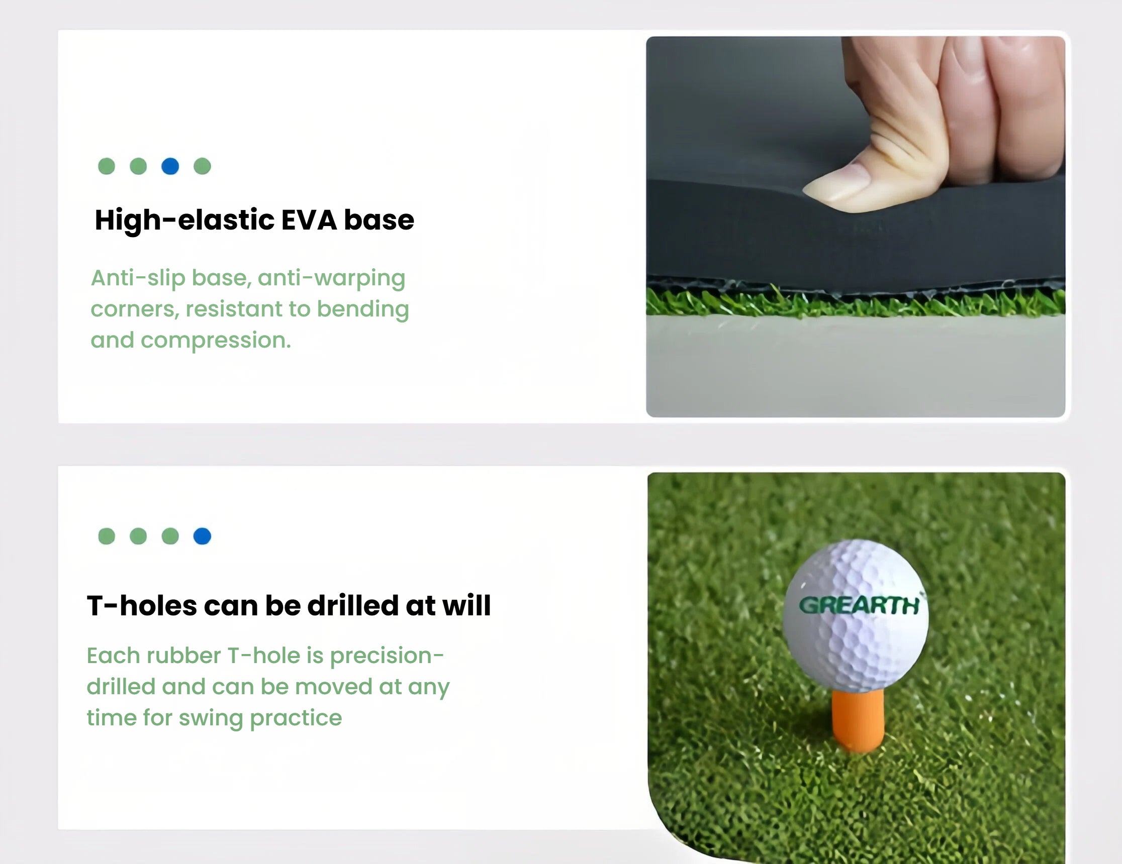 Golf Practice Mat Thick Swing Chipping Turf Mat