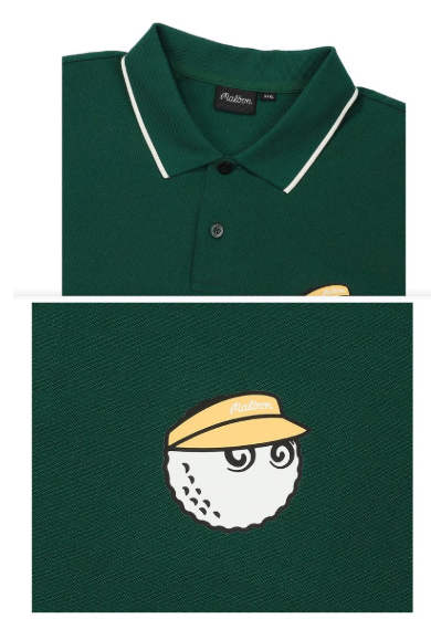 Malbon men's summer breathable golf polo product shot #4