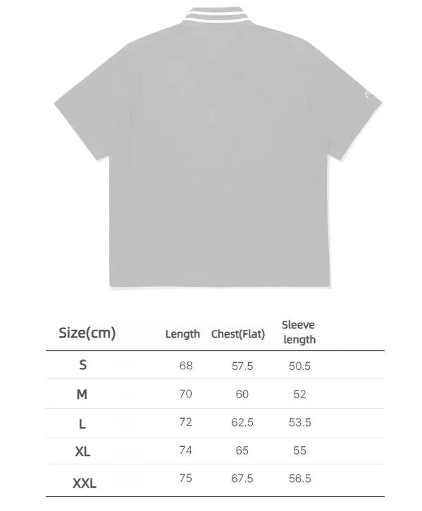 Malbon men Navy Blue lightweight golf T-shirt size chart