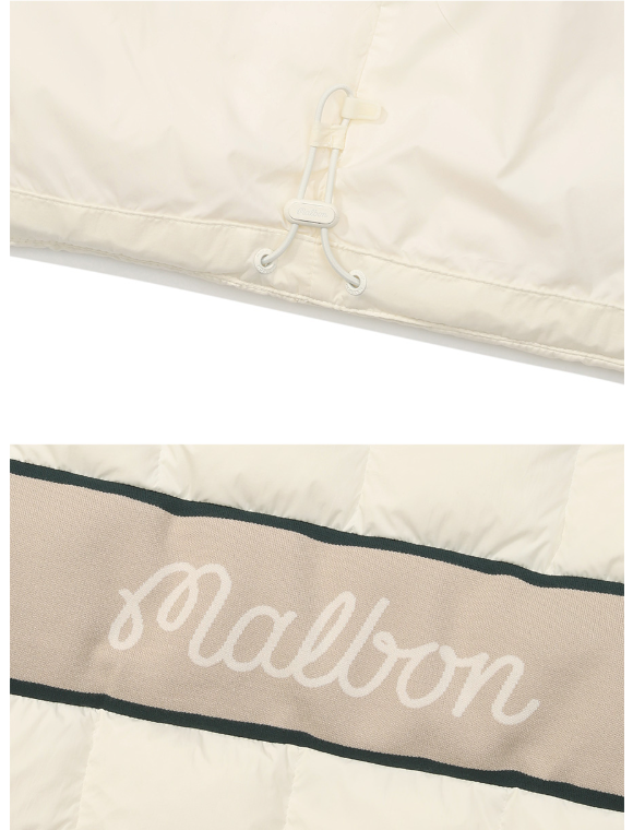 Malbon Golf Men’s Lettering Logo Thermal Down Jacket