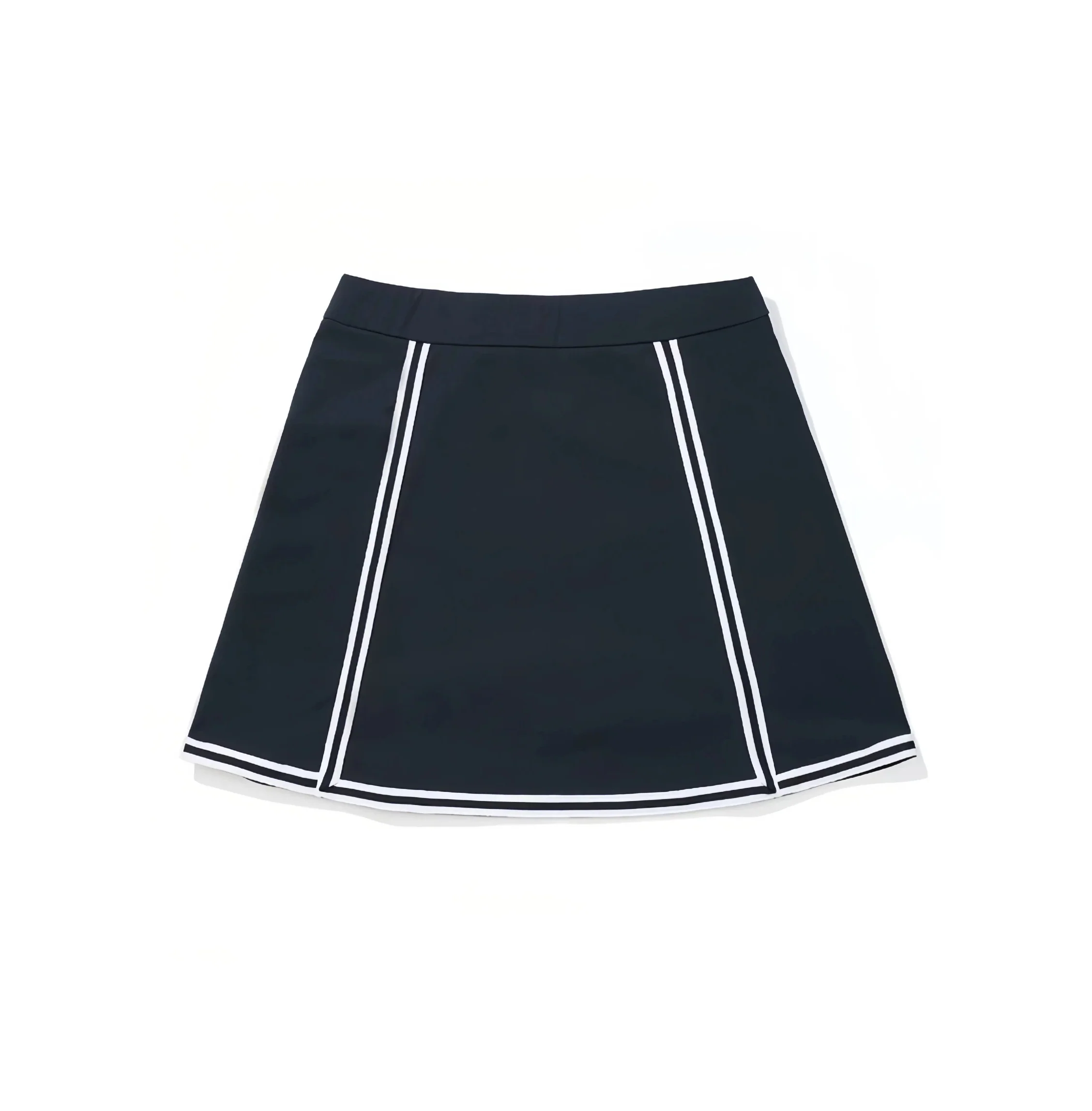 Malbon Women Golf Skirt Outdoor Sport Skort Navy Blue women's golf skort back view