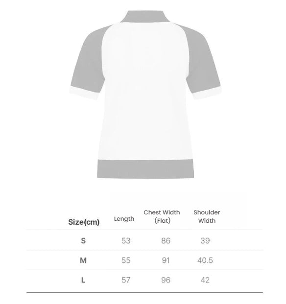 Malbon women colourblock knit golf polo back view