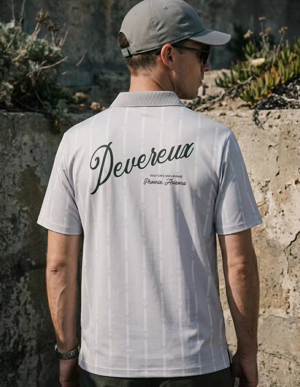 Devereux men’s rear model view