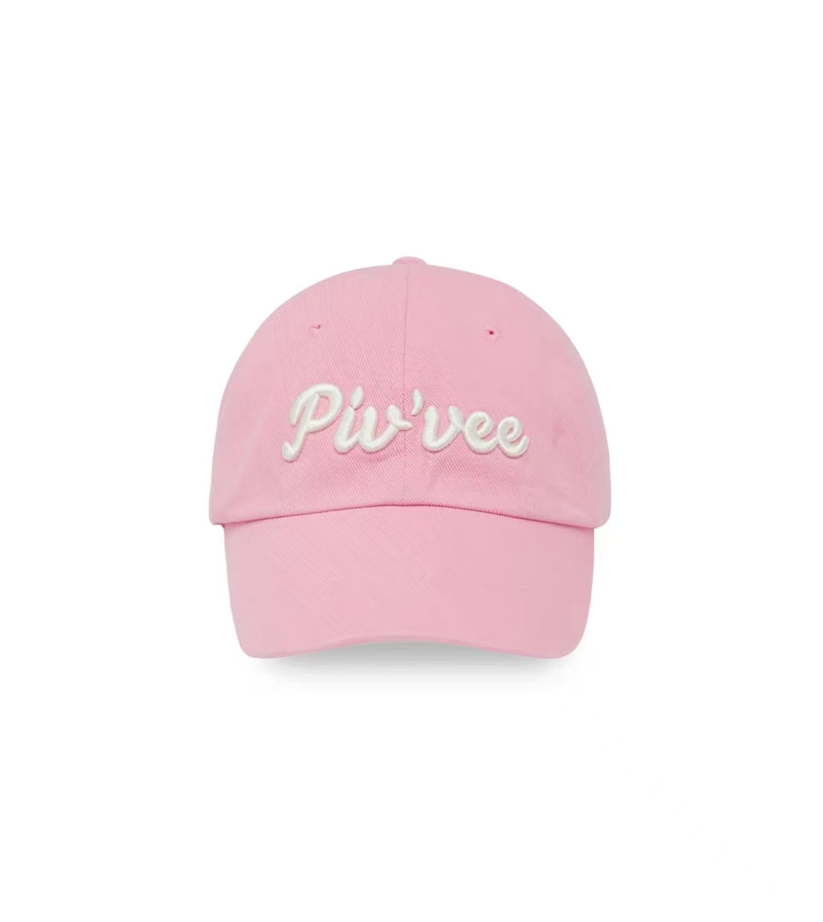 Pivvee 26FW unisex golf baseball cap in Pink, front view