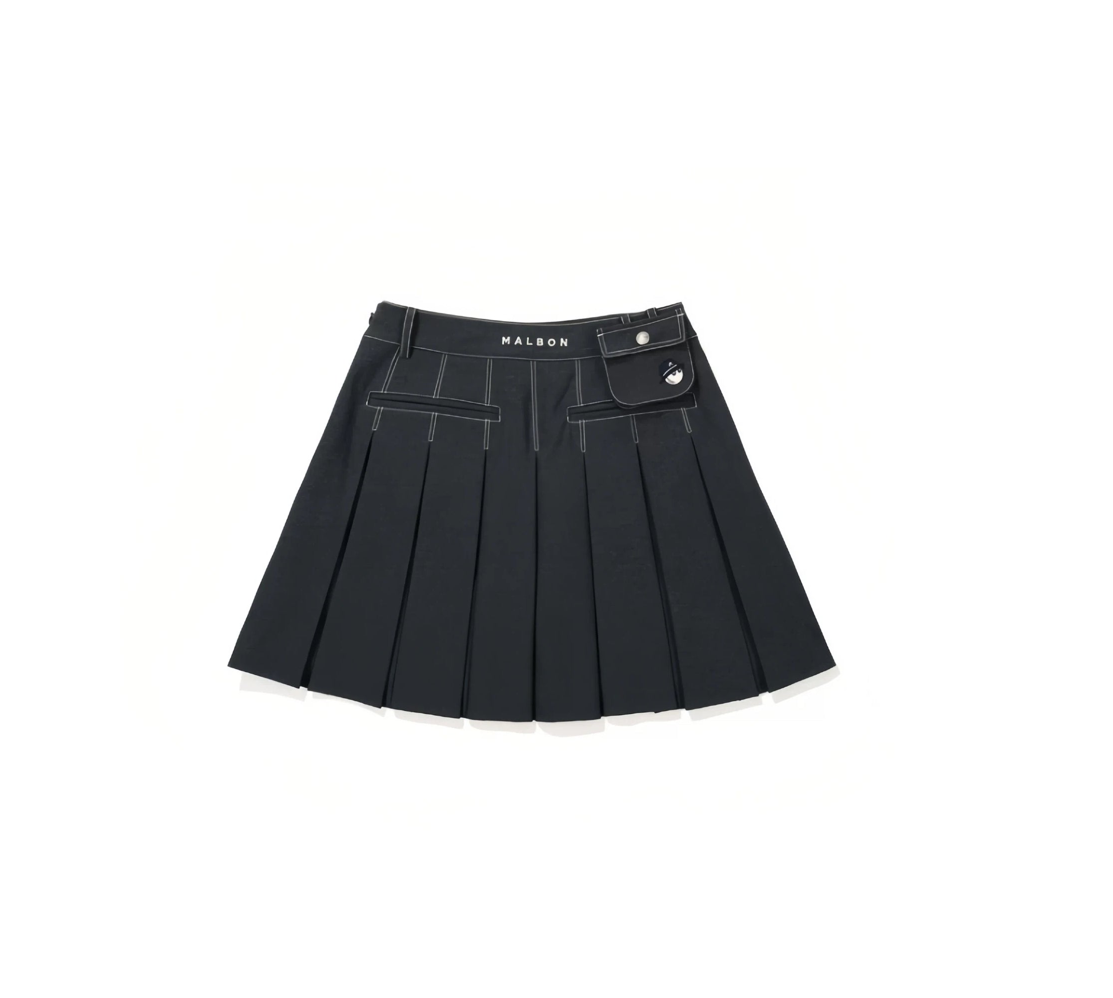 Malbon women golf skort styled on course