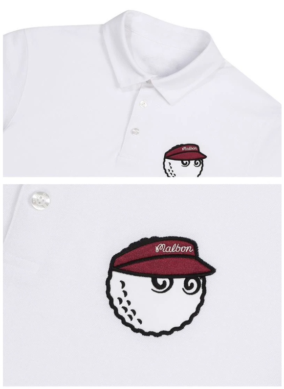 Malbon Golf Men’s Breathable Quick-Dry Polo Shirt