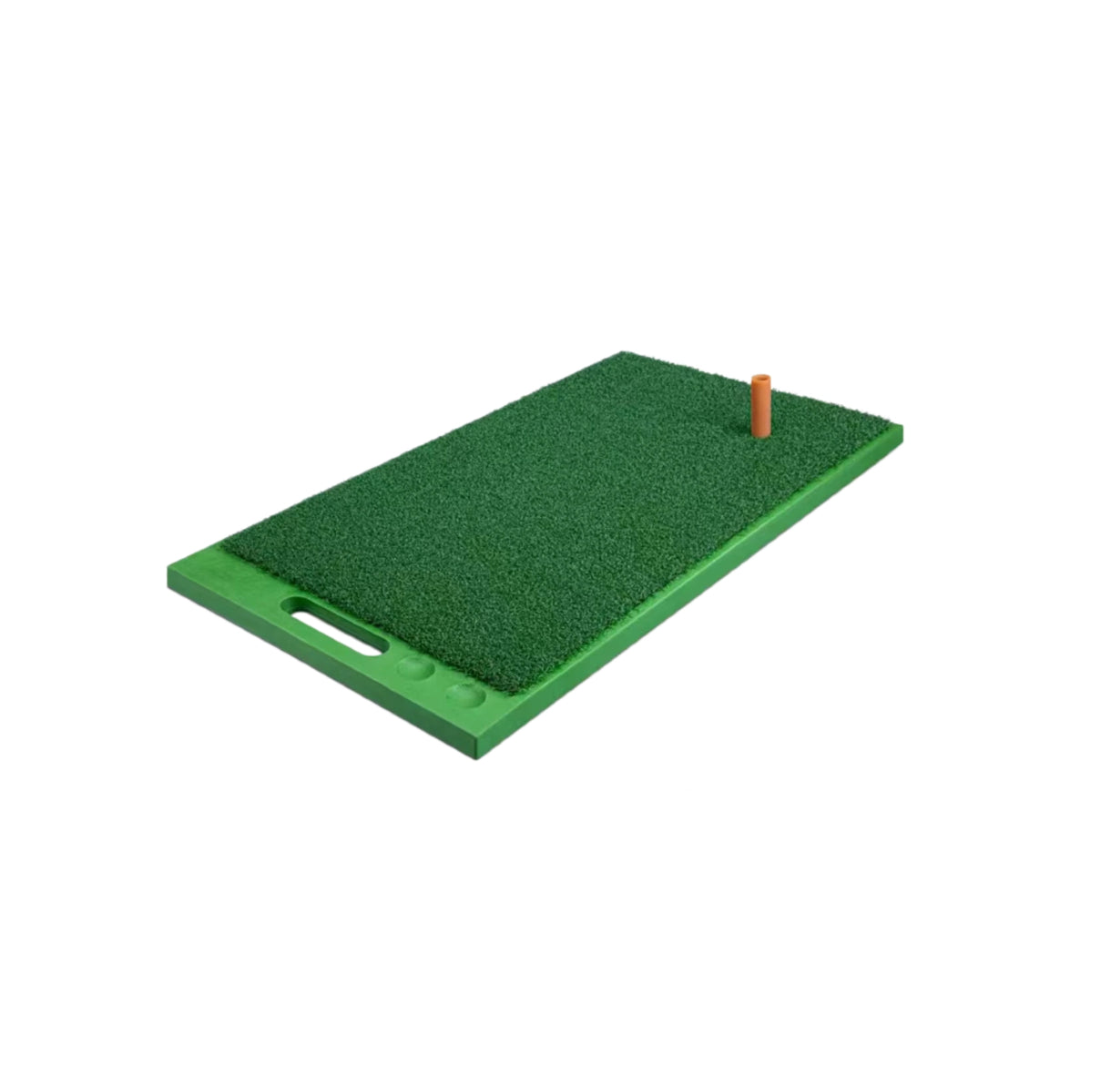 PGM DJD032 golf mat detail showing integrated carry handle for portability