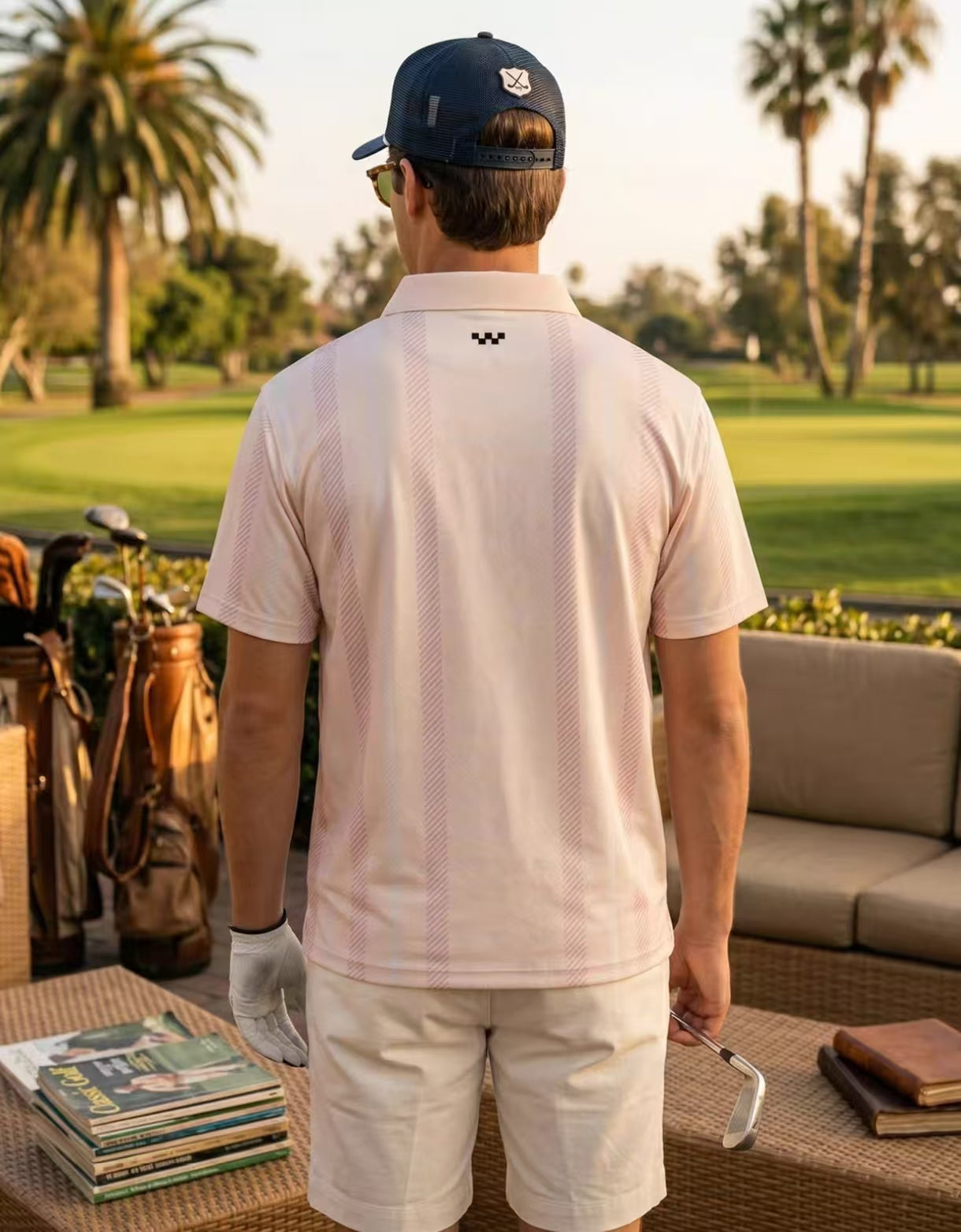 Devereux men’s rear model view