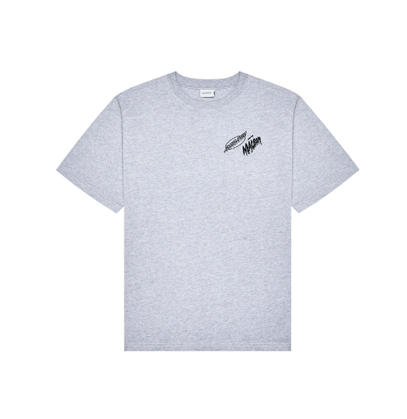 Malbon Santa Cruz Bermuda Graphic Golf T-Shirt Grey front view