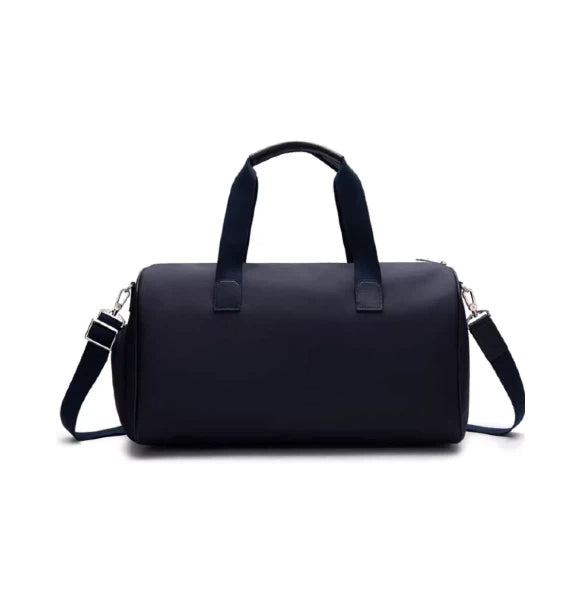 Back view of the black PGA Tour duffel bag showcasing its clean design, padded shoulder strap, and durable stitching. Suitable for daily use or travel.
