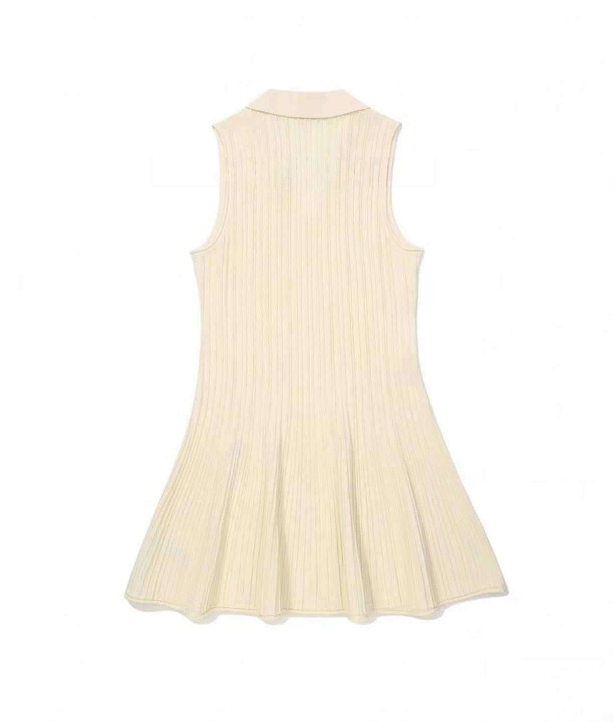 Malbon Selena Golf Dress Beige golf dress model-wearing view