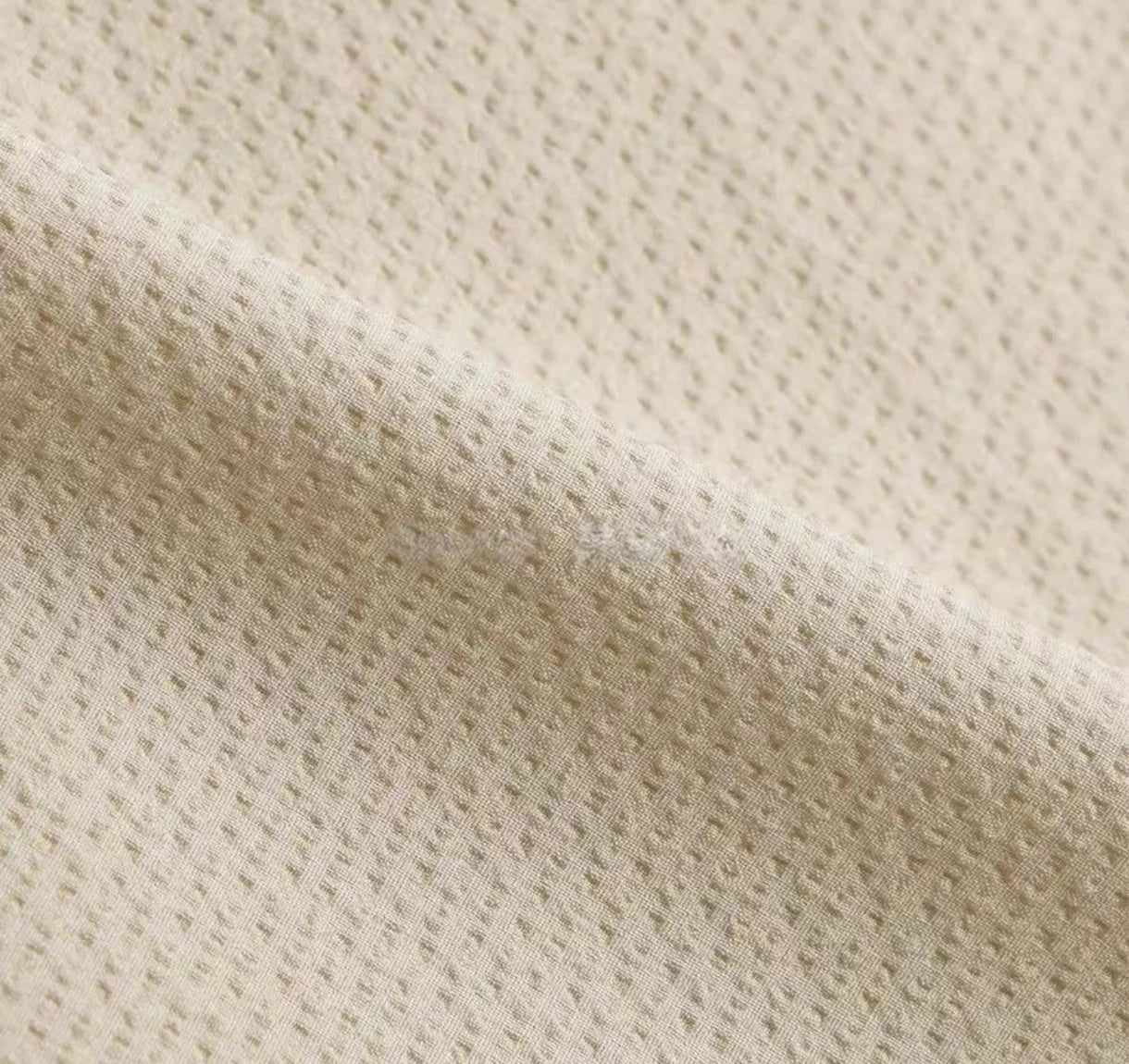 Malbon Studio Seoul Seersucker Setup Shorts Beige seersucker golf shorts front view