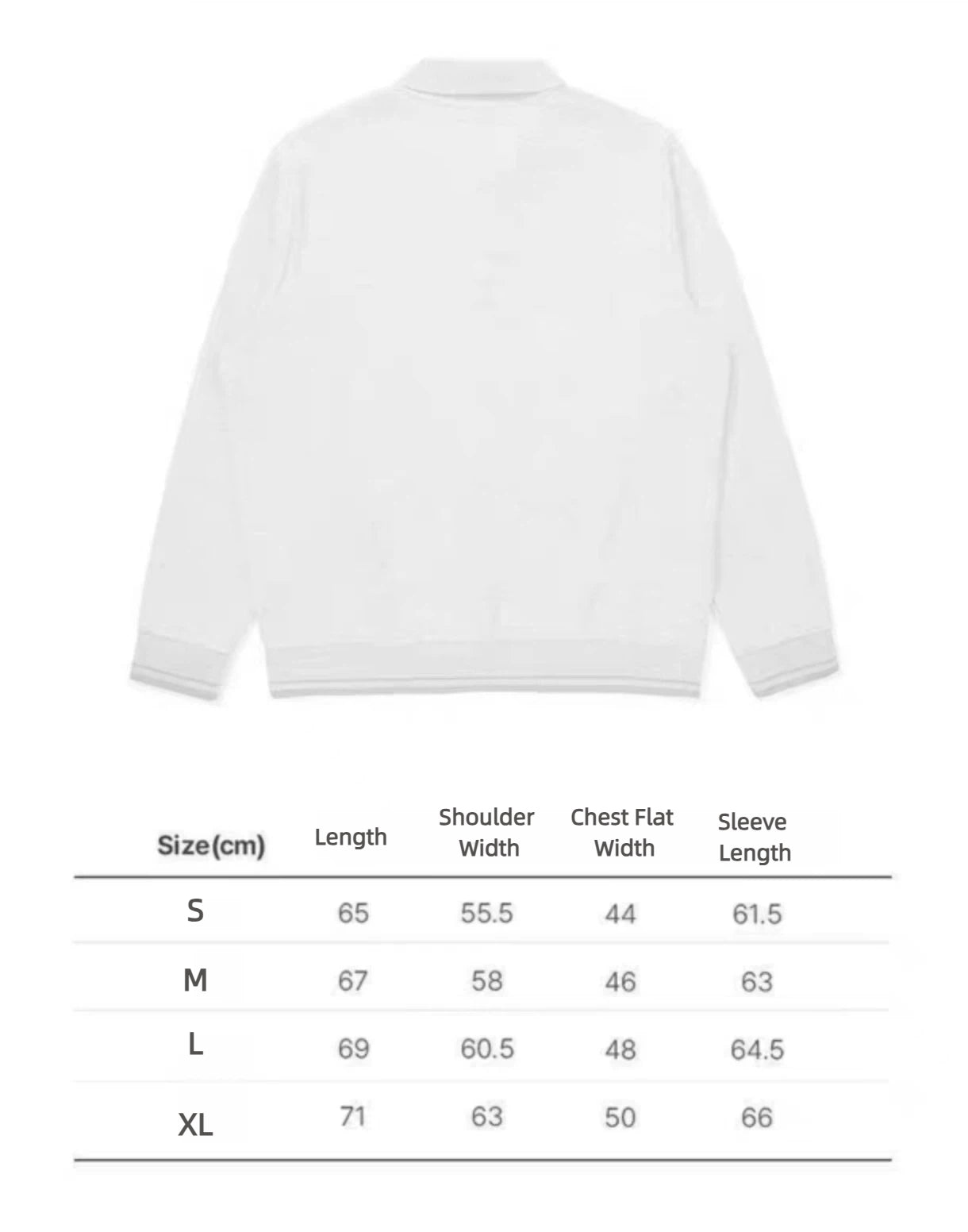 Malbon Studio Seoul Polo Sweatshirt Black size chart