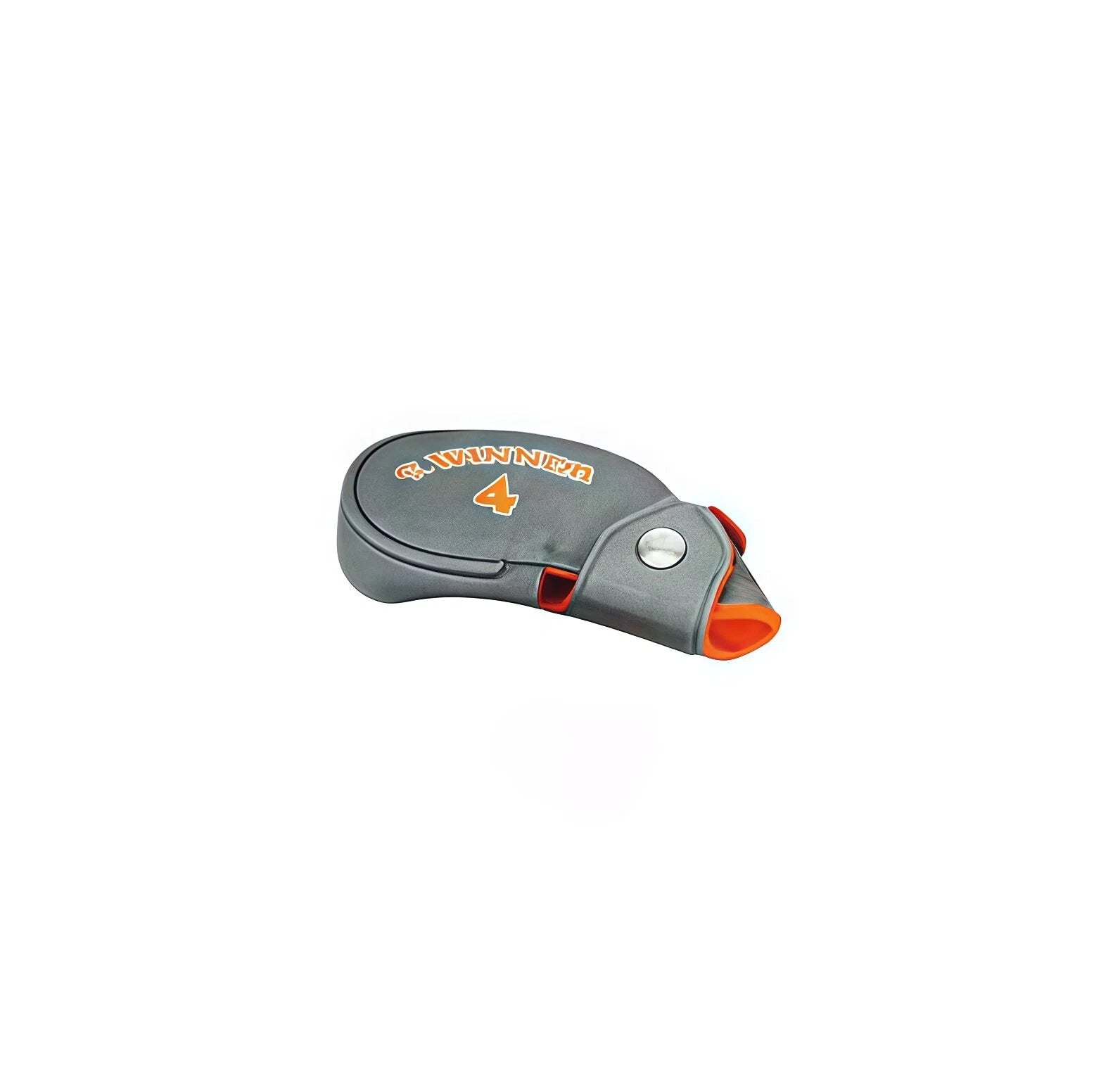 G.Winner Streamlined Golf Iron Cover in grey with orange number 4 - magnetic closure design for secure fit and club protection