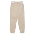 Malbon Women's Lightweight Solid Jogger Pants Khaki golf jogger pants front view