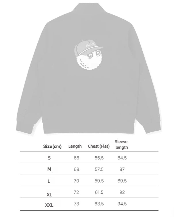Malbon Men's Lightweight Casual Golf Jacket Khaki size chart