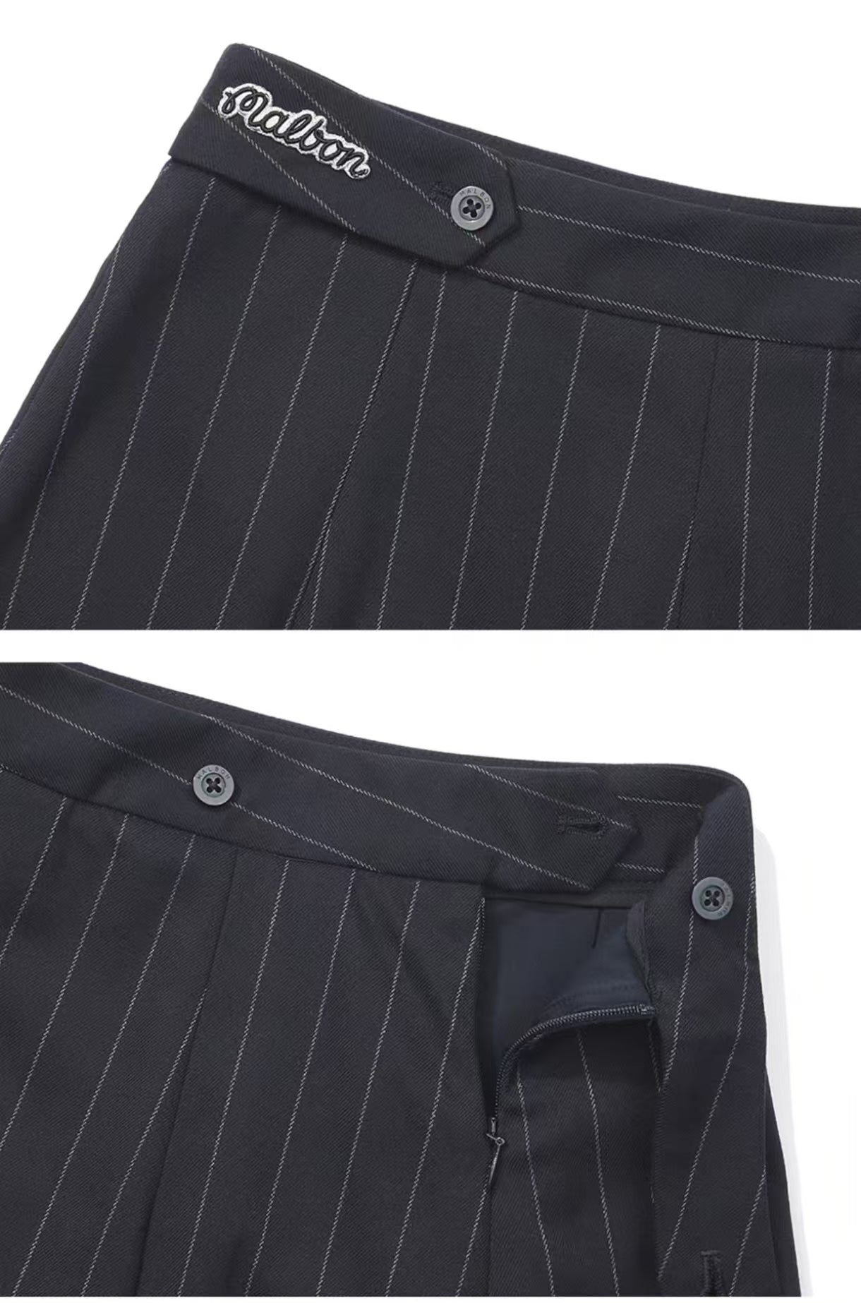 Malbon Kiera Skirt Navy Blue golf skirt front view