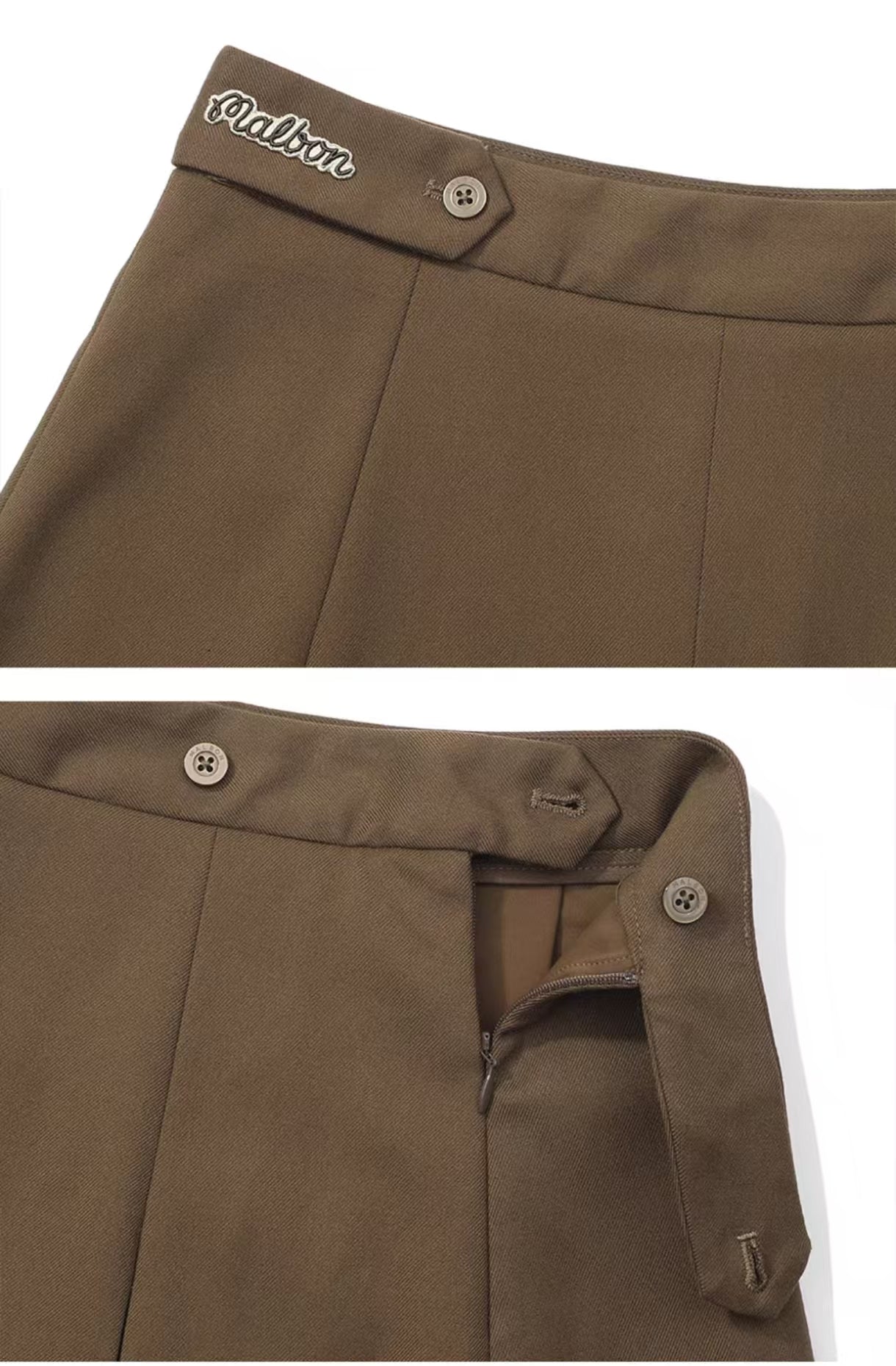 Malbon Kiera Skirt Olive golf skirt front view