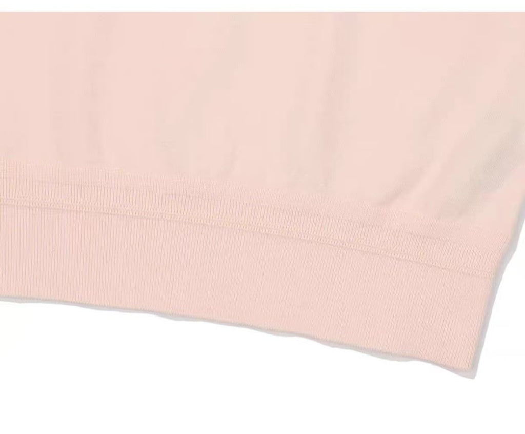 Malbon Women's Embroidered Breathable Golf Polo Pink breathable golf polo front view