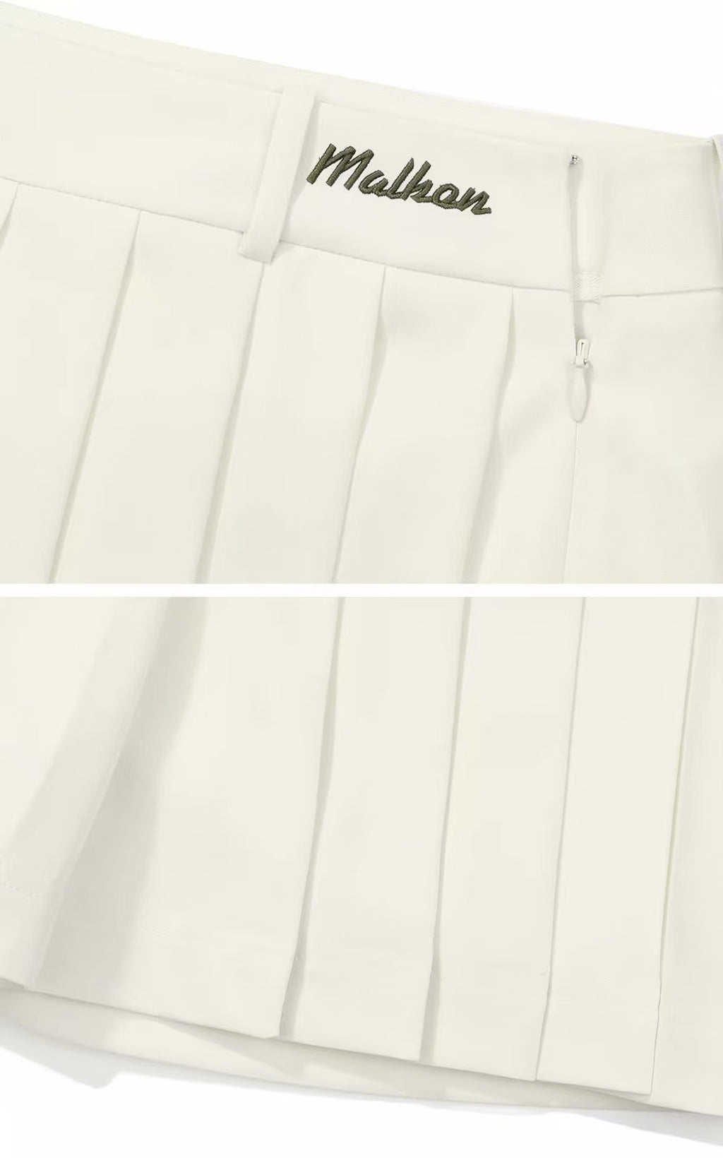 Malbon Women's Embroidered Tennis Skort Set golf skort set model-wearing view